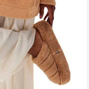 NEW FREE PEOPLE It's A Vibe Platform Slippers in Taupe 2510 3S2